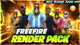 Free Fire Best Render Pack  40+ hd and unique renders ! 