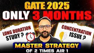 How to Complete GATE 2025 Preparation in 3 Months : Expert Tips from 2-Time AIR 1