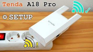 Tenda A18 Pro Wi-Fi Extender • Unboxing, installation, configuration and test