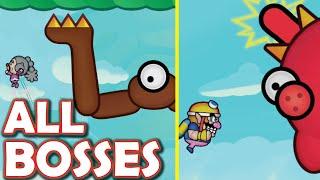 ALL BOSS FIGHTS NO DAMAGE WarioWare: Get It Together! [All Boss Stages]