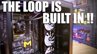 This case has a built in watercooling loop...