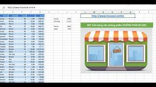 Học Excel online 67 | Hướng dẫn lọc dữ liệu trong EXCEL theo Database bằng SQL