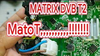 SET TOP BOX  DVB T2 MATRIX APPLE MERAH mati TOTAL,!!!!!!!!!