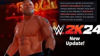 WWE2K24 Brand *New* Update On Brock Lesnar Being Added To The Game!