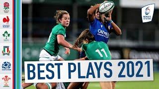 Classy Offloads, Fast Hands and Big Hits! | Best Plays of 2021 Women's Six Nations