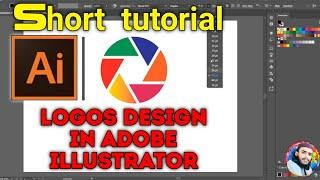 Logo design in adobe illustrator shorts tutorial Aijaz Edits