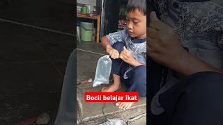 bocil belajar ikat es batu tanpa karet #shorts #trending #viral #fyp