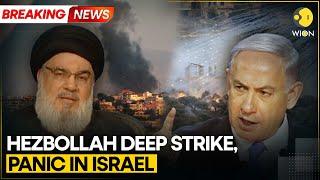 Israel-Hezbollah war: Hezbollah Unleashes Long-Range Rockets Deep Inside Israel | Breaking News WION