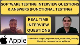 Software Testing Interview Questions and Answers | RD Automation Learning