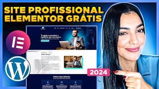 Como Criar um SITE NO WORDPRESS Completo e em 1 Hora [Site Profissional 2024 com Elementor Grátis]