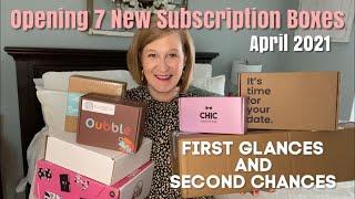 Opening 7 New Subscription Boxes | April 2021 |  First Glances and Second Chances