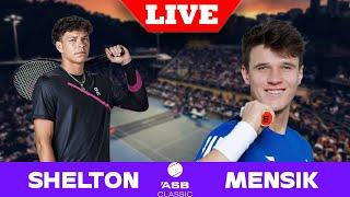 Ben Shelton vs Jakub Mensik LIVE - AUCKLAND 2025