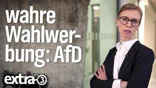 Wirklich wahre Wahlwerbung: Alternative für Deutschland | extra 3 | NDR