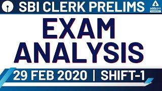 SBI Clerk 2020 Pre (29 Feb, Shift-1) | Exam Analysis & Paper Review