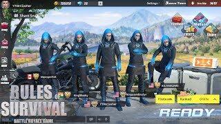 Rules of Survival - BLUE SHADOW SUIT SQUAD CHALLENGE!