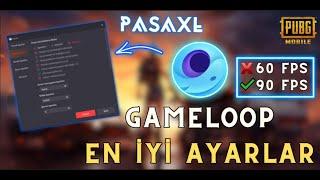 GAMELOOP AYARLARIM 2024 PUBG MOBİLE EMÜLATÖR AYARLARIM HDR 90 FPS AKICI YAPMA AYARI