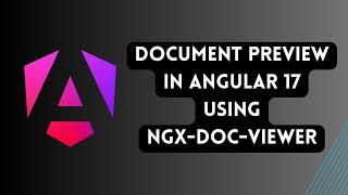 document preview in angular 17 using ngx-dox-viewer | document rending in angular