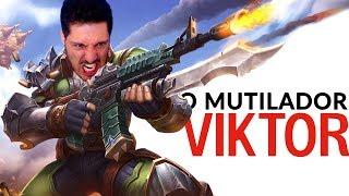 JOGANDO DE VIKTOR PELA PRIMEIRA VEZ! NÍVEL PRO LEAGUE! | Paladins Brasil