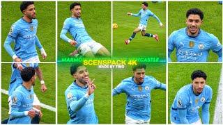 Marmoush Hatrick Vs Newcastle 2025 / RARE CLIPS ● SCENEPACK 4K ( With AE CC and TOPAZ )