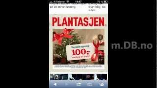 Dagbladet mobil - Plantasjen Swipe Ad