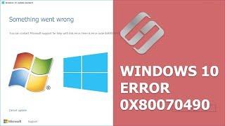 How to Fix the Error 0x80070490 When Updating Windows 10, 8 or 7 ️️
