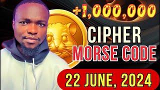 Hamster Kombat Daily Cipher Morse Code || 22/06/2024 || Claim 1,000,000 Coins Task Reward