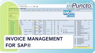 Invoice management for SAP