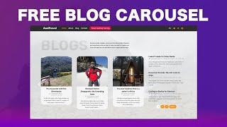 How to Create a Blog Carousel using Elementor (FREE)