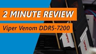 Benchmarking DDR5-7200 vs. 5600 on an i7-13700K - Patriot Viper Venom DDR5-7200 2x16GB Review