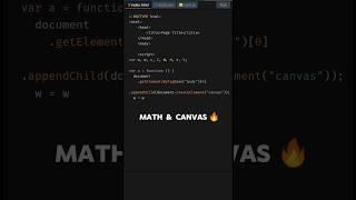 Create Amazing Canvas Animation with HTML Canvas | HTML5 Canvas Tutorial #shorts #coding #JavaScript