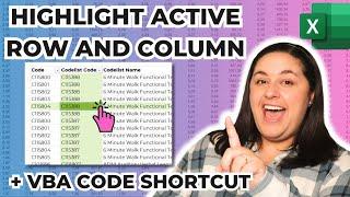 Highlight Row and Column when Clicked in Excel | VBA Shortcut