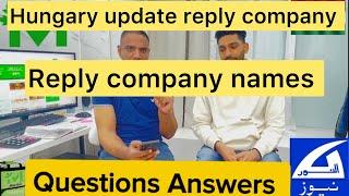 Hungary  update question answer all comment, reply ￼