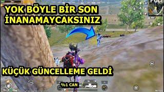 120 FPS KÜÇÜK GÜNCELLEME GELDİ ! YOK BÖYLE BİR SON İNANAMAYACAKSINIZ ONE MAN SQUAD PUBG MOBİLE