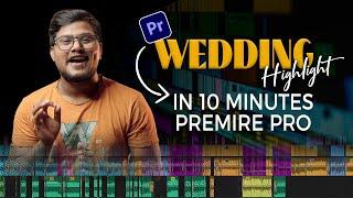 Ai Wedding Highlights in 10 Minutes | Premiere Pro Tips & Tutorial 2023