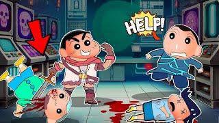 Adventurer Shinchan Killed Imposters In Super Sus  | Shinchan Playing Among Us 3D | Funny Game 