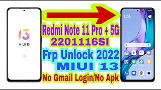 Redmi Note 11 Pro + 5G MIUI 13 Frp Bypass Without Pc|New Trick 2022|Bypass Google Lock 100% Working