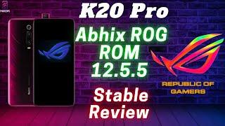 Redmi K20 Pro MIUI 12.5.5 Stable AbhiX ROG Edition  Review, Battery Profile, Smooth UI, New features