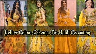 Yellow colour lehenga for haldi ceremony @Stree Fashion Corner