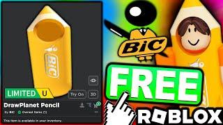 FREE UGC LIMITED! HOW TO GET DrawPlanet Pencil Suit! (Roblox BIC DrawPlanet: Go Make WOW )