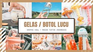 GELAS/BOTOL MINUM LUCU #1 || SHOPEE HAUL RACUN TIKTOK  Nama toko dan link produk