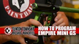 How to Program the Empire Mini GS Paintball Gun | Lone Wolf Paintball Michigan