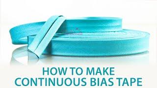 Class 46: How to easily make Continuous bias tape / long bias strip/ easiest method/ DIY