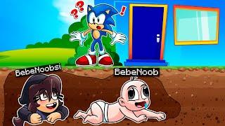 ¡BEBE NOOB SE METE A LA CASA DE SONIC!   |  ¿ES SONIC.EXE? VS BEBE NOOB MINECRAFT TROLL