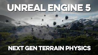 NEXTGEN Terrain Physics In UNREAL ENGINE 5 #GameDev #UE5 #Brushify