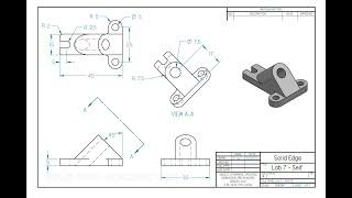 Learning Solid Edge: (Lab 7)