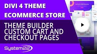 Divi 4 Ecommerce Theme Builder Custom Cart And Checkout Pages 