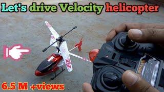 Velocity helicopter (Infrared control) Unboxing and flying testing.