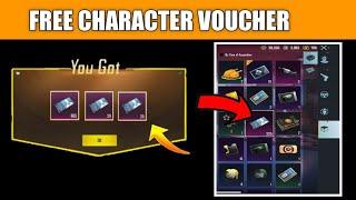 How To Get Free Character Voucher In Pubg Mobile || Free Character Voucher Trick Pubg Mobile