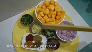  Pumpkin Fry Recipe - Kaddoo Sabzi Fry Curry - कद्दू Vegan