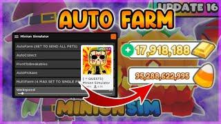 [QUESTS] Minion Simulator Script • Auto farm gui [ROBLOX]